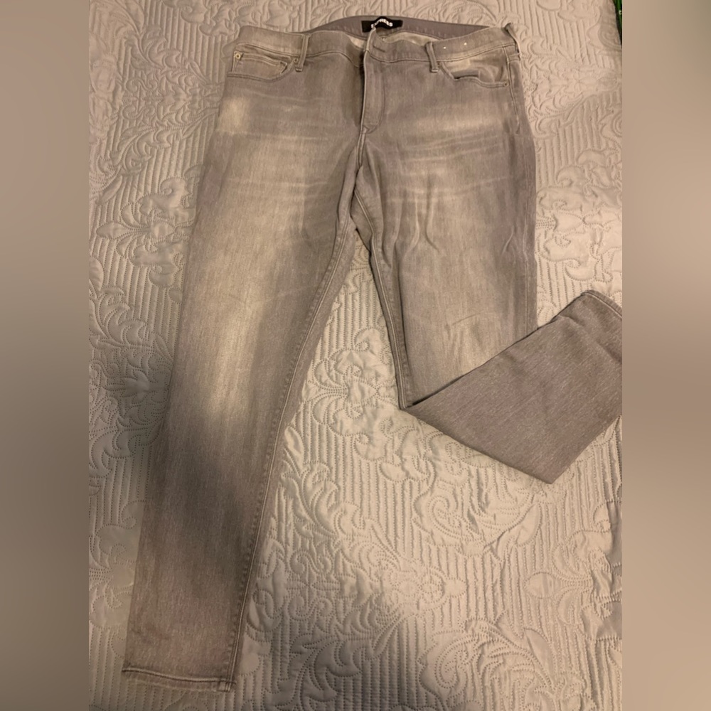 Express faded gray straight leg